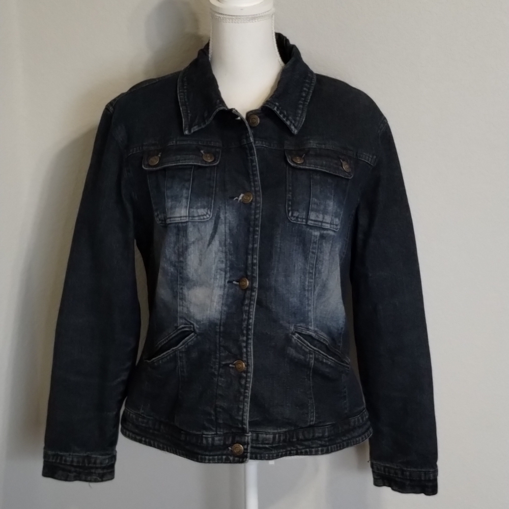 Cripple Creek Ranchwear Button Up Denim Jacket Size Medium